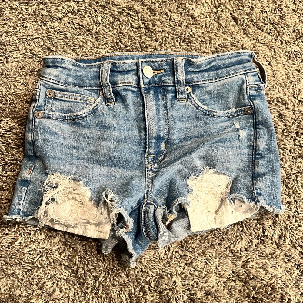 Denim Distressed Women Shorts